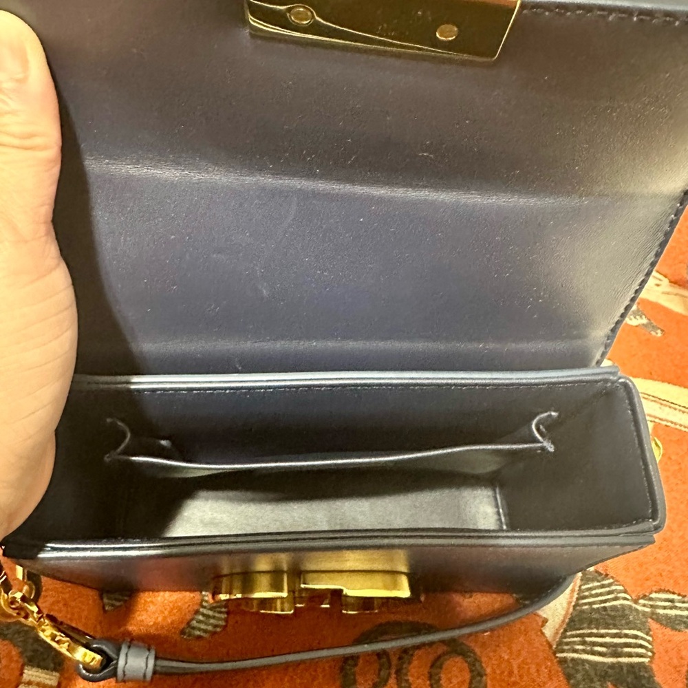 Dior Blue Leather CD Logo Belt Bag with Gold Hardware - Picture 5 of 10